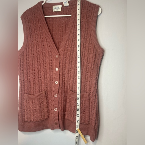 Vintage Northern Isles Rose Button-Up Cardigan Vest - Picture 4 of 5